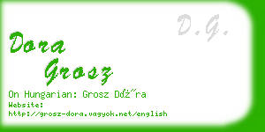 dora grosz business card